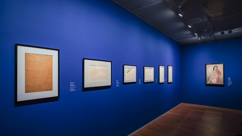"行云流墨：巴黎赛努奇博物馆藏现当代中国绘画展"展览现场