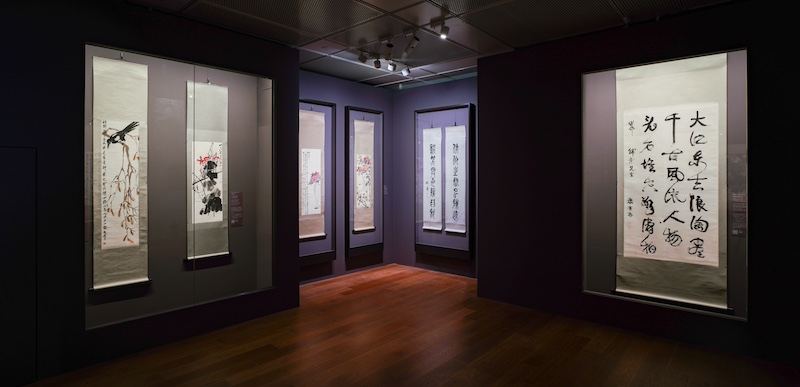"行云流墨：巴黎赛努奇博物馆藏现当代中国绘画展"展览现场