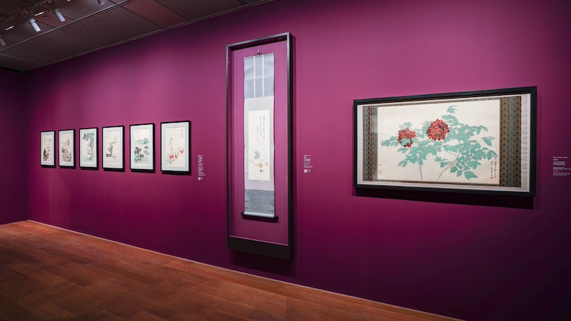 "行云流墨：巴黎赛努奇博物馆藏现当代中国绘画展"展览现场